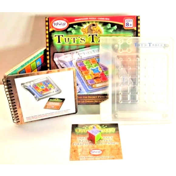 Tut's Tablet Strategy Logic Brainteaser Maze Puzzle Treasure Hunt Game Complete - Picture 3 of 6